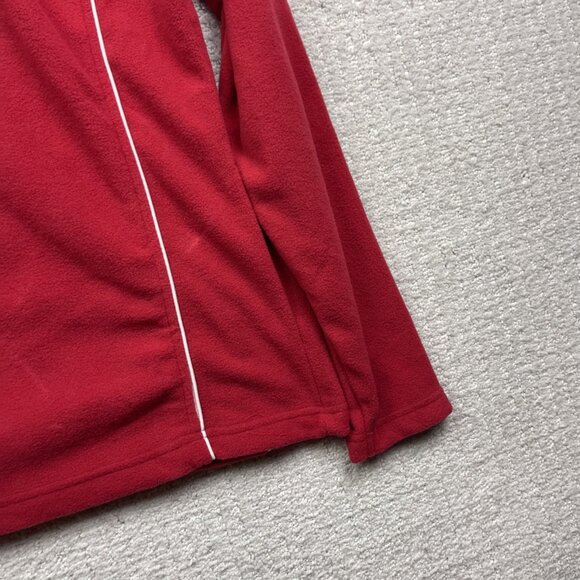 VTG Montreal Canadiens Polar Fleece Full Zip Jacket Wom M Red Ilanco NHL Hockey - Picture 13 of 15